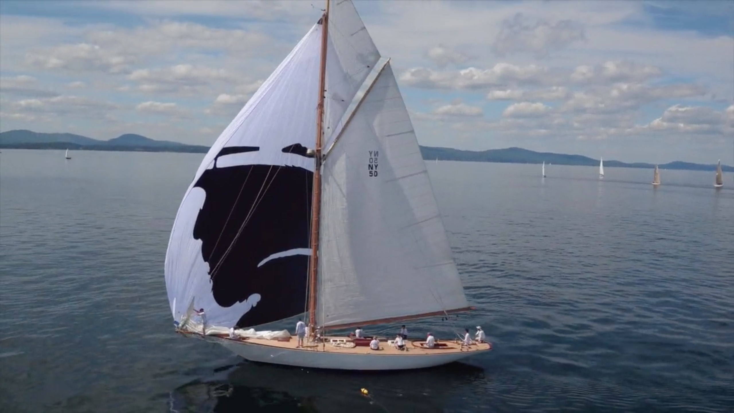 Herreshoff Gennaker Sets Sail at the  2016 Camden Classic Cup, in Camden, Maine