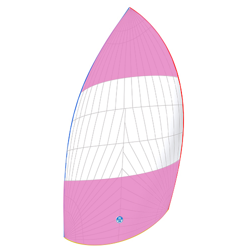 Pink Flag Asymmetrical Runner